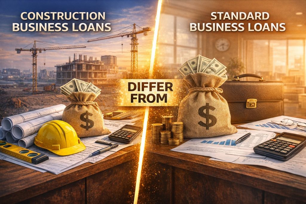 Construction Business Loans Differ From Standard Business Loans