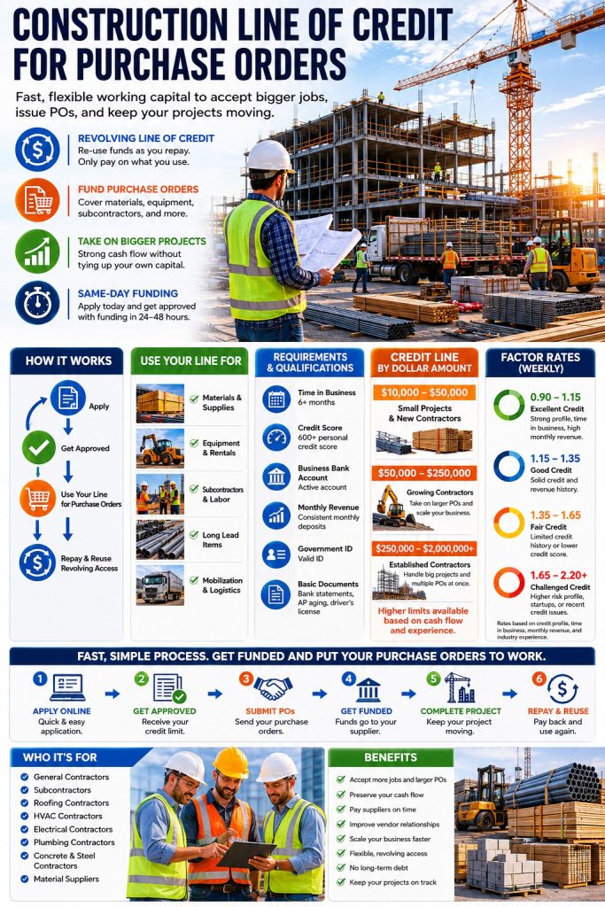Common Reasons Construction Line of Credit for Purchase Orders Are Denied